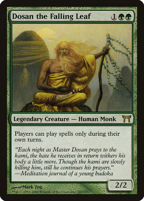 Magic the Gathering Card - Dosan the Falling Leaf - MTG Circle