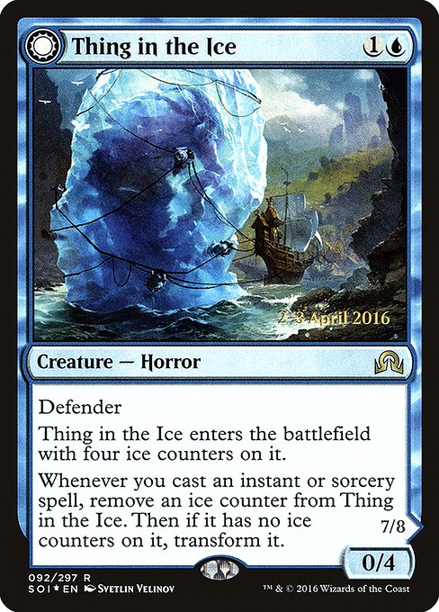 Magic the Gathering Card - Thing in the Ice - MTG Circle