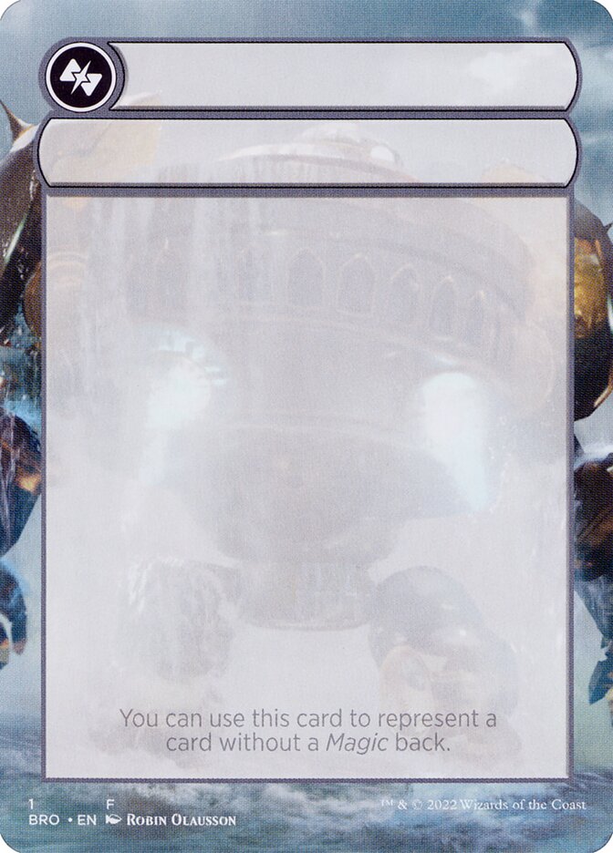 Magic the Gathering Card - Double-Faced Substitute Card - MTG Circle