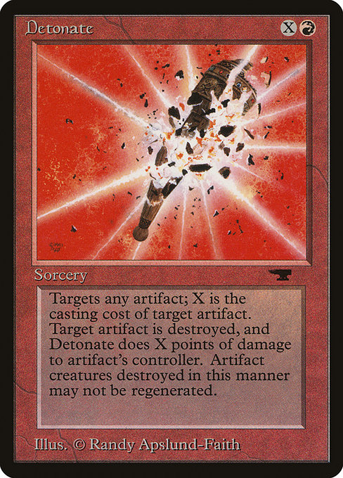 Magic the Gathering Card - Detonate - MTG Circle