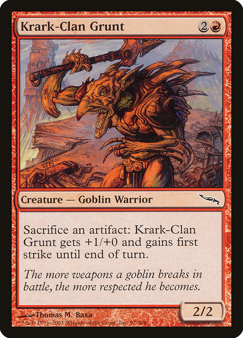Magic the Gathering Card - Krark-Clan Grunt - MTG Circle