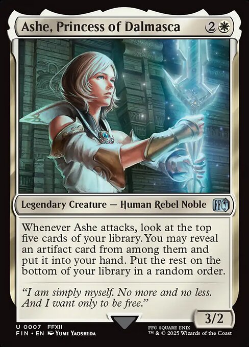 Magic the Gathering Card - Ashe, Princess of Dalmasca - MTG Circle
