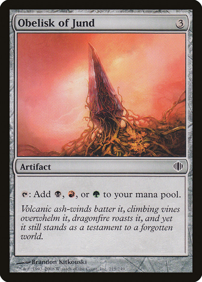 Magic the Gathering Card - Obelisk of Jund - MTG Circle