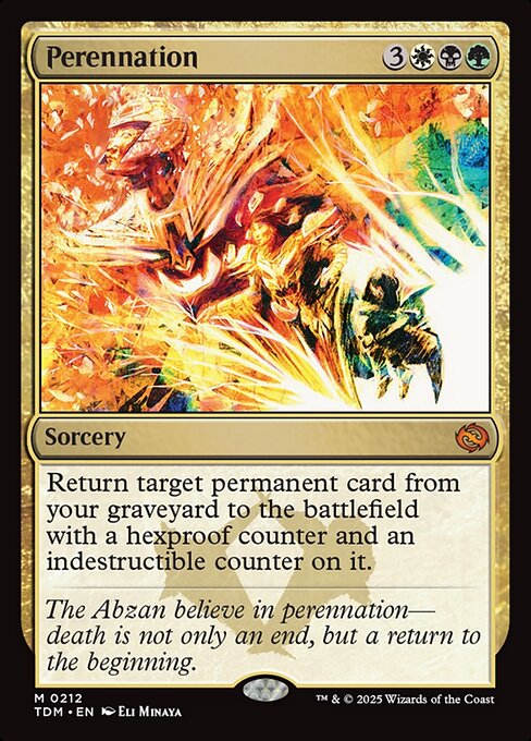 Magic the Gathering Card - Perennation - MTG Circle
