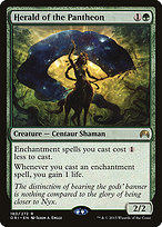 Magic the Gathering Card - Herald of the Pantheon - MTG Circle