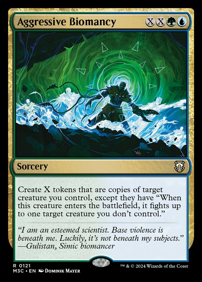 Magic the Gathering Card - Aggressive Biomancy - MTG Circle
