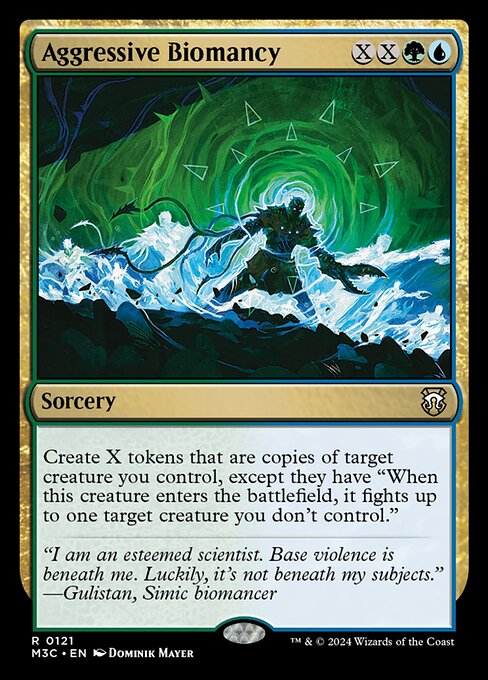 Magic the Gathering Card - Aggressive Biomancy - MTG Circle