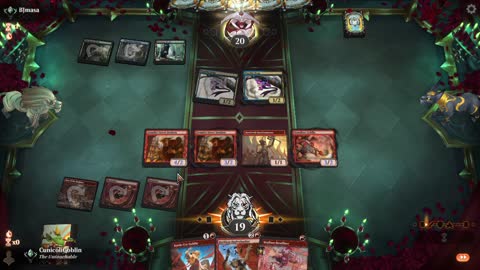 Watch MTG Arena Video Replay - Mono Red Aggro by CunicoliGoblin VS Sultai Midrange by BJmasa - Traditional Historic Ranked