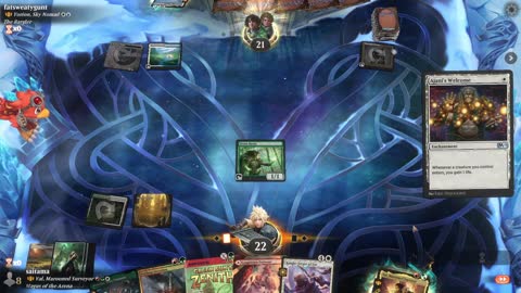 Watch MTG Arena Video Replay - Val, Marooned Surveyor by saitama VS Yorion, Sky Nomad by fatsweatygunt - Historic Brawl