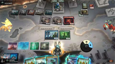 Watch MTG Arena Video Replay - UBRG Midrange by saitama VS WUBR Midrange by verycryptic - Premier Draft Ranked