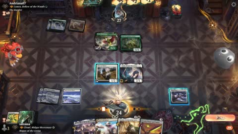 Watch MTG Arena Video Replay - Cloud, Midgar Mercenary by saitama VS Lumra, Bellow of the Woods by Andriana87 - Historic Brawl