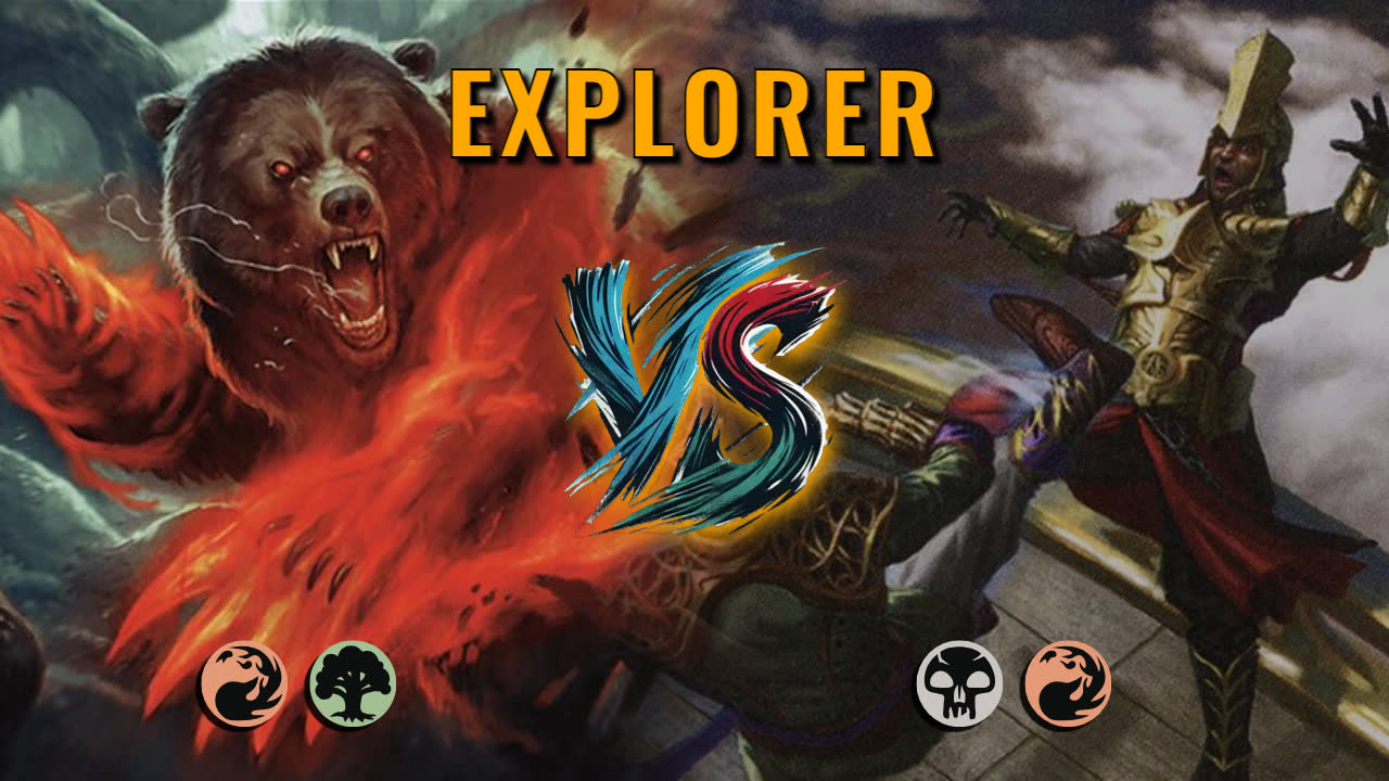 Watch MTG Arena Explorer Video - Gruul Aggro by CunicoliGoblin VS Rakdos Midrange by Yxian - 7fcff5