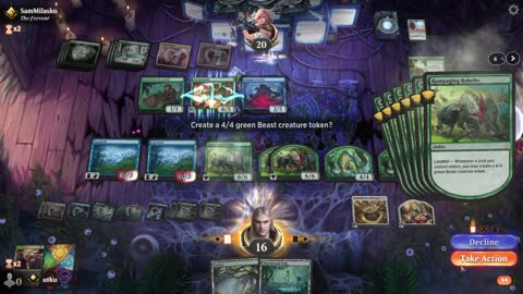 Watch MTG Arena Video Replay - Simic Midrange by utku VS Simic Midrange by SamMilasko - Standard Ranked