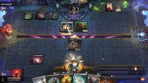 Watch MTG Arena Video Replay - Mono Black Midrange by CunicoliGoblin VS Golgari Midrange by piratenpatal - Standard Play