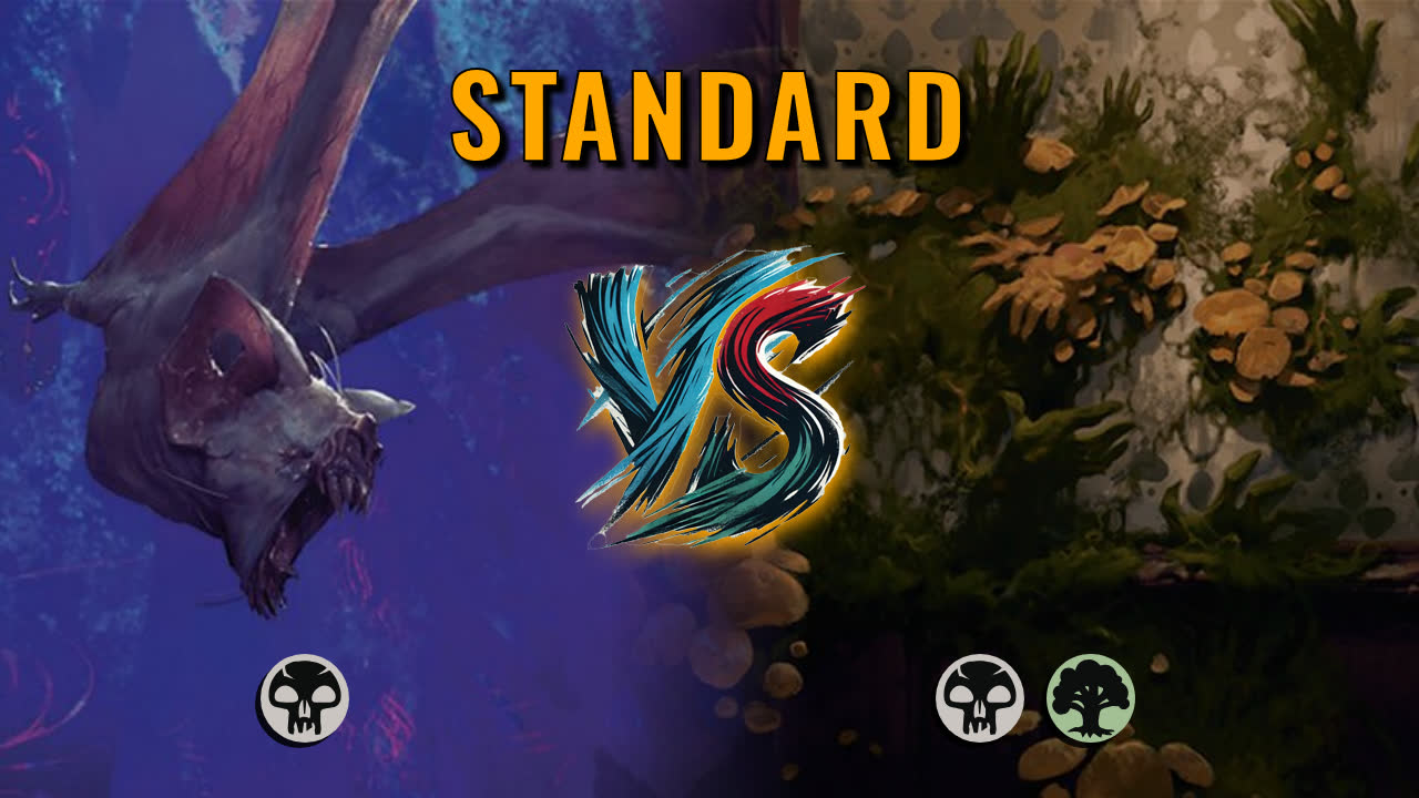 Watch MTG Arena Standard Video - Mono Black Midrange by CunicoliGoblin VS Golgari Midrange by piratenpatal - dfb6a2