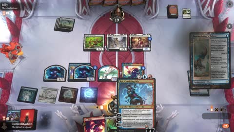 Watch MTG Arena Video Replay - Izzet Midrange by CunicoliGoblin VS Mono White Aggro by Billy - Standard Play