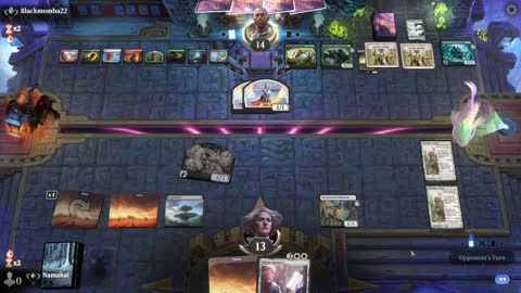Watch MTG Arena Video Replay - Mono White Midrange by Namakai VS 5 Color Control by Blackmomba22 - Traditional Standard Ranked