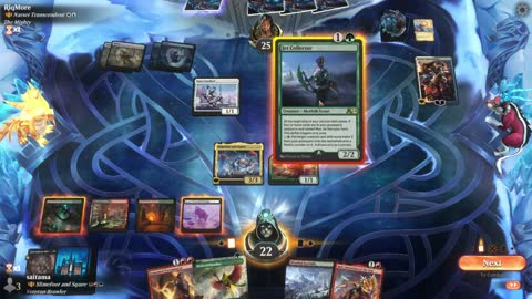 Watch MTG Arena Video Replay - Slimefoot and Squee by saitama VS Narset Transcendent by RiqMore - Historic Brawl