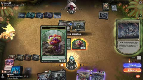 Watch MTG Arena Video Replay - Slimefoot and Squee by saitama VS Glarb, Calamity's Augur by kwiddoes23 - Historic Brawl