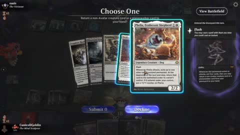 Watch MTG Arena Video Replay - Orzhov Midrange by CunicoliGoblin VS Azorius Control by oasis - Traditional Historic Ranked