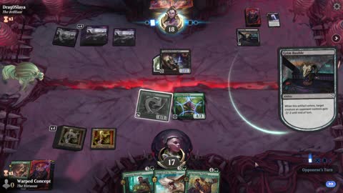 Watch MTG Arena Video Replay - Mono Green Midrange by Warped Concept VS Mono Black Midrange by Drag0Slaya - MWM Standard Pauper