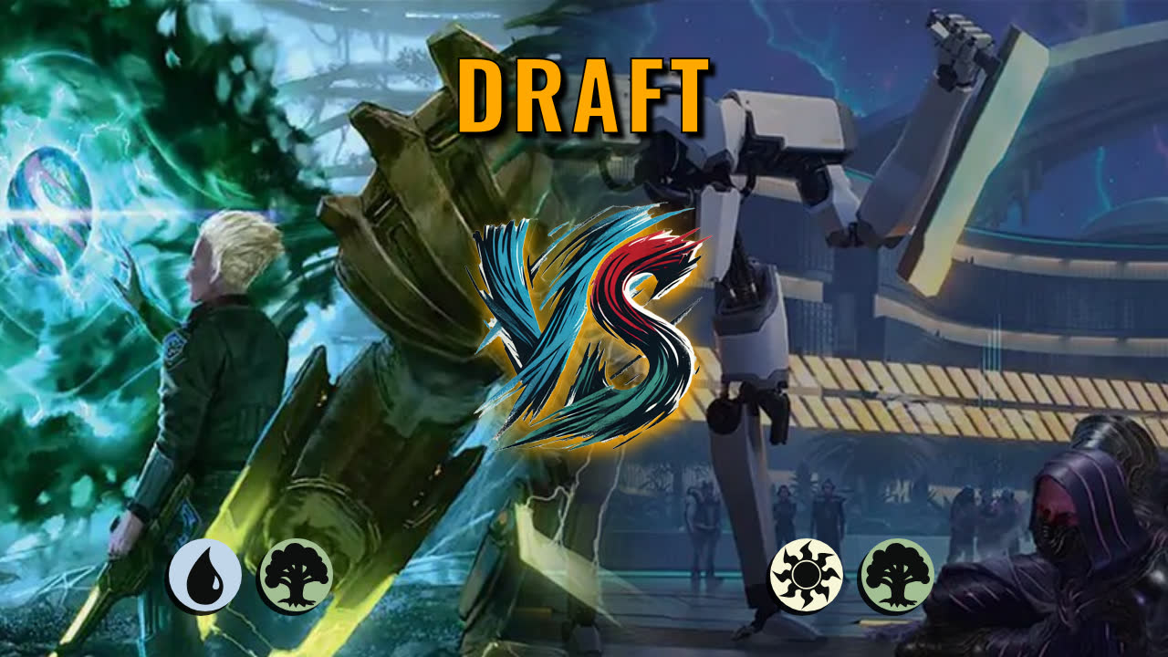 Watch MTG Arena Draft Video - Simic Midrange by DamienF16 VS Selesnya Aggro by M4RK - 624e76