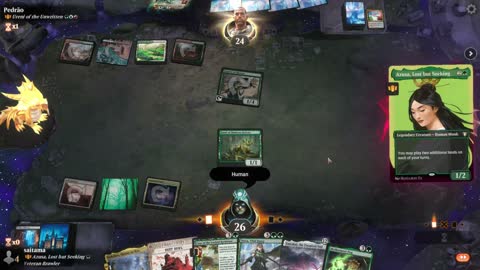 Watch MTG Arena Video Replay - Azusa, Lost but Seeking by saitama VS Ureni of the Unwritten by Pedrão - Historic Brawl
