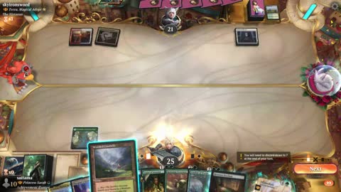 Watch MTG Arena Video Replay - Azusa, Lost but Seeking by saitama VS Terra, Magical Adept by skyironsword - Historic Brawl