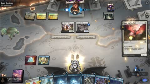 Watch MTG Arena Video Replay - Jeskai Midrange by CunicoliGoblin VS Mono White Aggro by Lord Ryekore - Alchemy Play