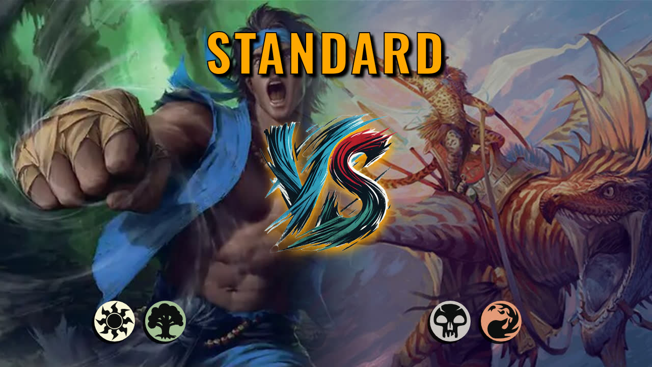 Watch MTG Arena Standard Video - Selesnya Aggro by Nicole VS Rakdos Aggro by Bored_Latvian - 844c35