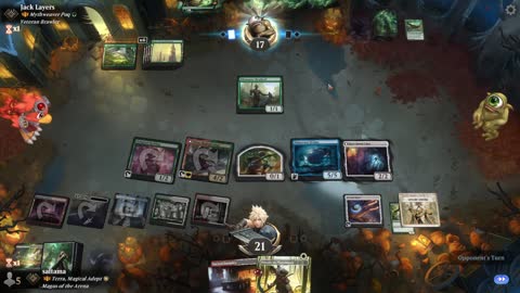 Watch MTG Arena Video Replay - Terra, Magical Adept by saitama VS Mythweaver Poq by Jack Layers - Historic Brawl