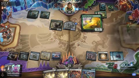 Watch MTG Arena Video Replay - Azorius Midrange by CunicoliGoblin VS Mono Green Midrange by Aaron_B - Standard Event
