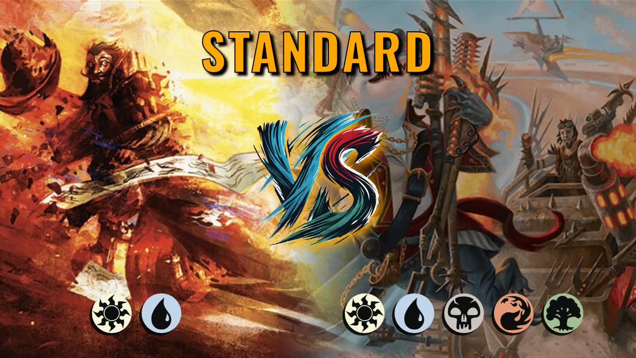 Watch MTG Arena Standard Video - Azorius Control by CunicoliGoblin VS 5 Color Aggro by toso8 - 7722e5
