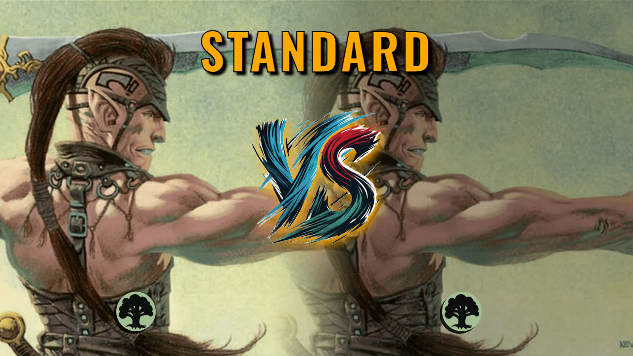 Watch MTG Arena Standard Video - Mono Green Midrange by Warped Concept VS Mono Green Midrange by ManaBoom - 494cda