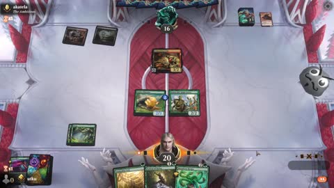 Watch MTG Arena Video Replay - Mono Green Aggro by utku VS Rakdos Midrange by akatela - Standard Ranked