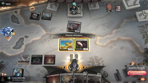 Watch MTG Arena Video Replay - Boros Aggro by CunicoliGoblin VS 5 Color Midrange by SK09 - Alchemy Ranked