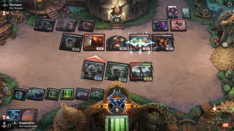 Watch MTG Arena Video Replay - Simic Midrange by DamienF16 VS Rakdos Aggro by Thyriaen - Premier Draft