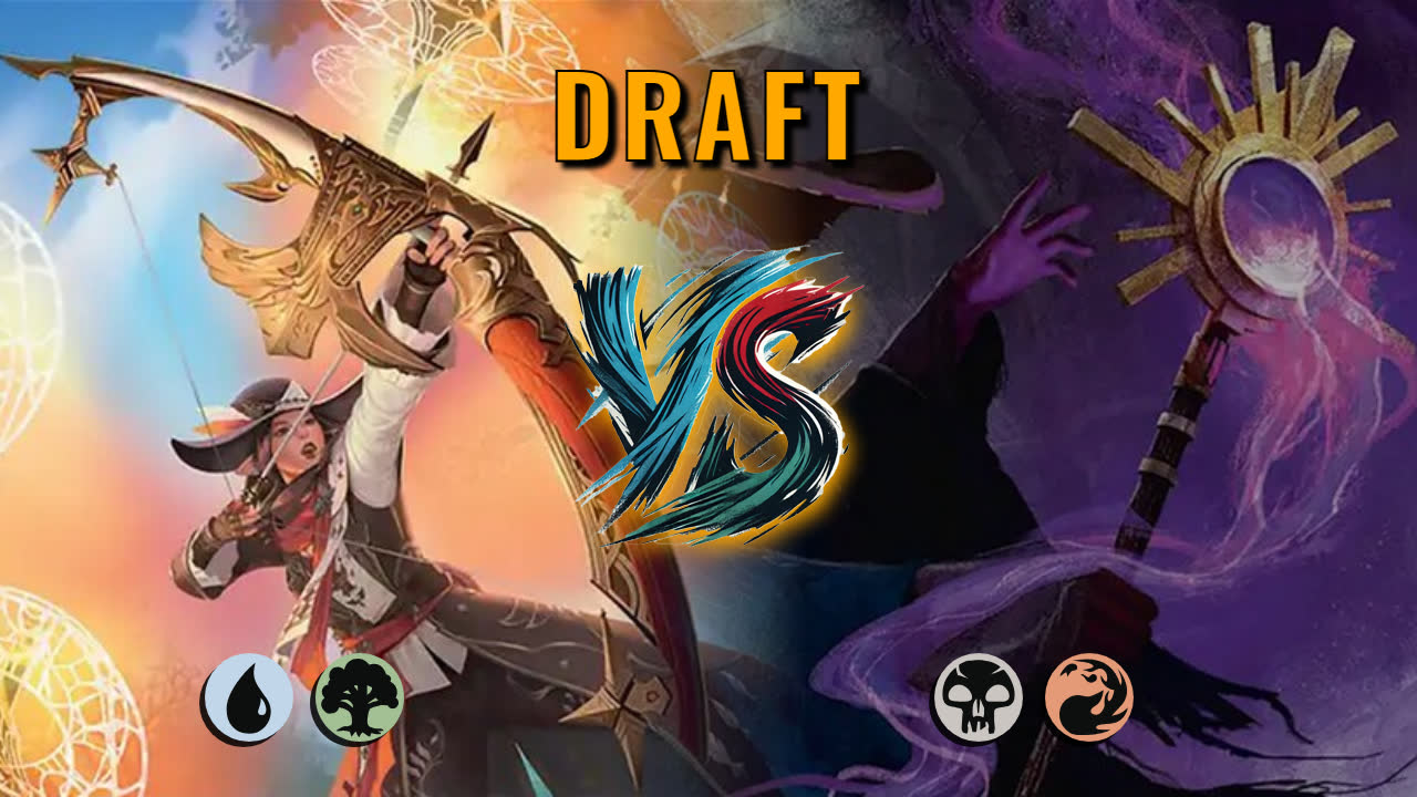 Watch MTG Arena Draft Video - Simic Midrange by DamienF16 VS Rakdos Aggro by Thyriaen - 6e9234