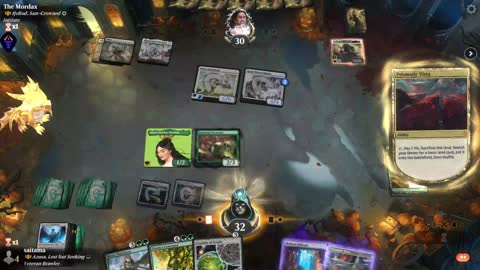 Watch MTG Arena Video Replay - Azusa, Lost but Seeking by saitama VS Heliod, Sun-Crowned by The Mordax - Historic Brawl