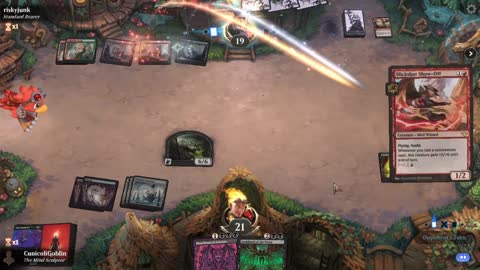 Watch MTG Arena Video Replay - Mono Black Midrange by CunicoliGoblin VS Gruul Aggro by riskyjunk - Standard Play