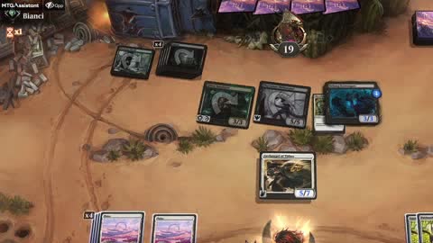 Watch MTG Arena Video Replay - Mono White Midrange by ToneLoc1899 VS Golgari Midrange by Bianci - Standard Ranked