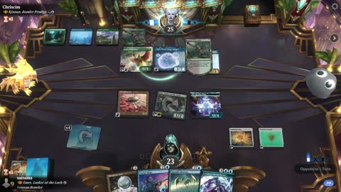 Watch MTG Arena Video Replay - Emry, Lurker of the Loch by saitama VS Kinnan, Bonder Prodigy by Chriscim - Historic Brawl
