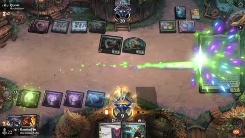 Watch MTG Arena Video Replay - Sultai Midrange by DamienF16 VS Temur Aggro by Ripout - Premier Draft