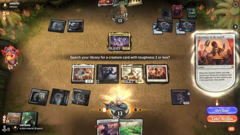 Watch MTG Arena Video Replay - Orzhov Midrange by saitama VS Sultai Control by amazio - Traditional Timeless Ranked
