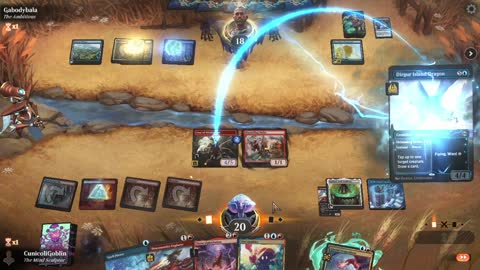 Watch MTG Arena Video Replay - Izzet Midrange by CunicoliGoblin VS Azorius Midrange by Gabodybala - Standard Event