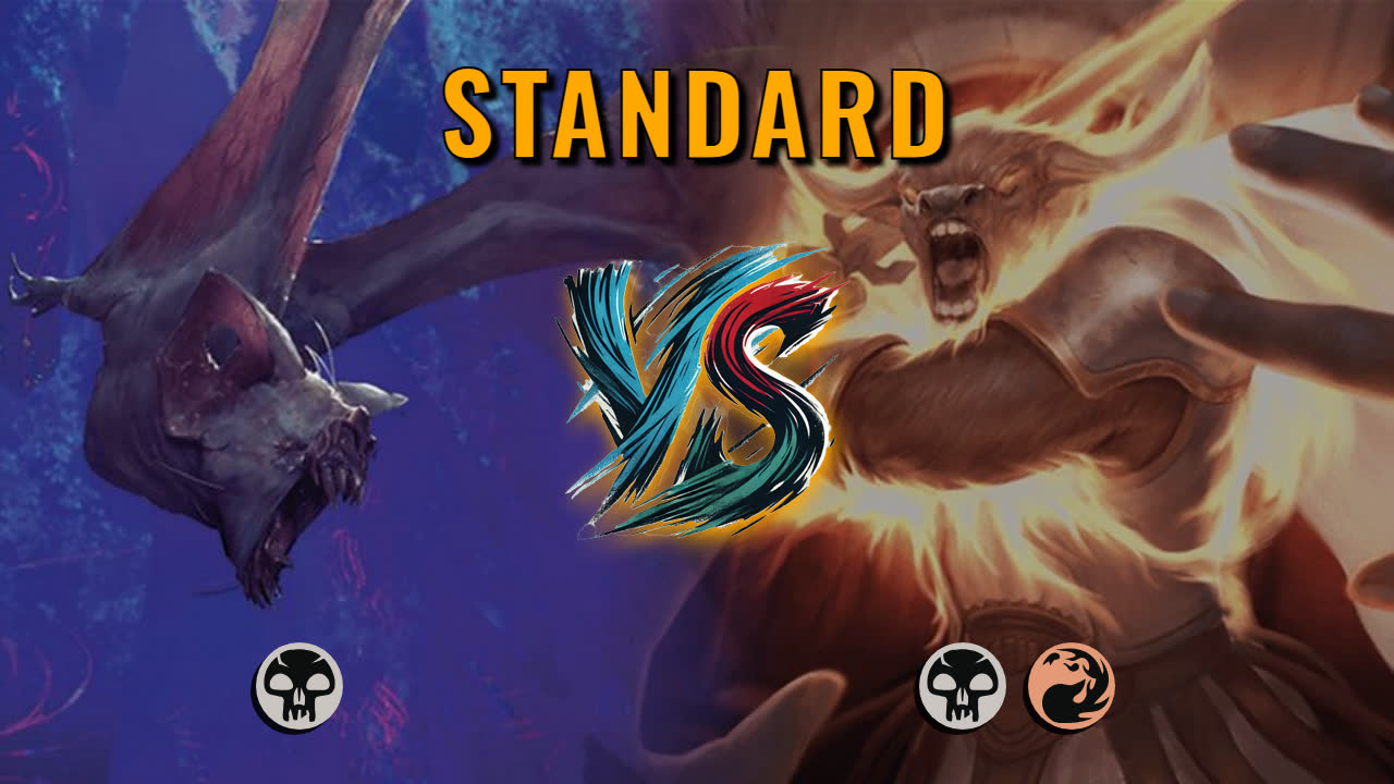 Watch MTG Arena Standard Video - Mono Black Midrange by Numbskull VS Rakdos Aggro by konokado - b5007e