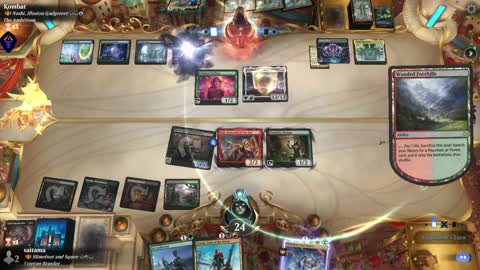Watch MTG Arena Video Replay - Slimefoot and Squee by saitama VS Nashi, Illusion Gadgeteer by Kombat - Historic Brawl