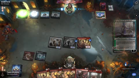 Watch MTG Arena Video Replay - Rakdos Aggro by CunicoliGoblin VS Simic Midrange by BOBOT808 - Traditional Historic Play