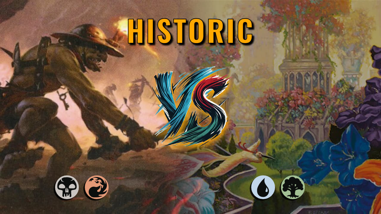 Watch MTG Arena Historic Video - Rakdos Aggro by CunicoliGoblin VS Simic Midrange by BOBOT808 - feb318