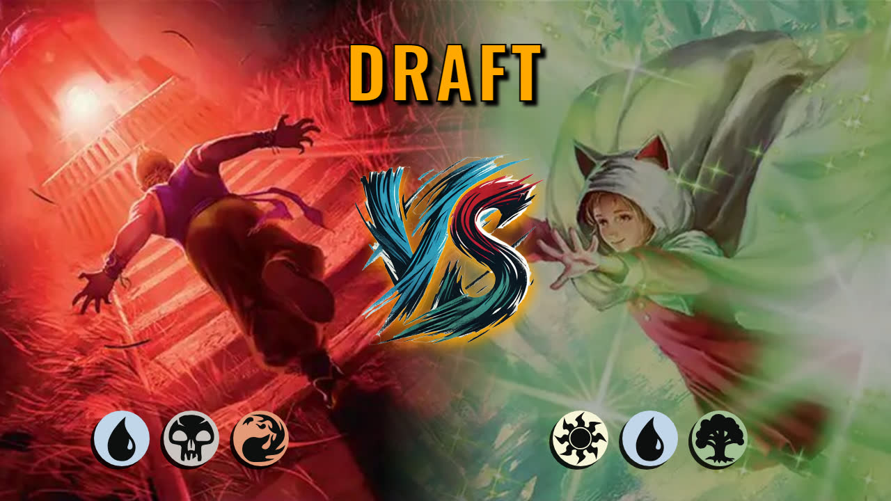 Watch MTG Arena Draft Video - Grixis Midrange by Numbskull VS Bant Midrange by exia021 - eab020